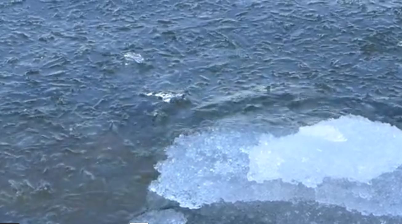 Spring Ice Comes off Lake Winnebago