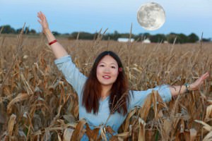 Moonrise over Corn