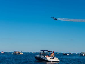 Blue Angels over Lake Winnebago